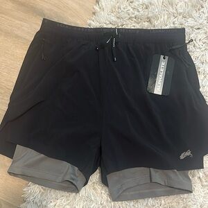 Brand New w/tags Men Alphalete Shorts with liner. Size M